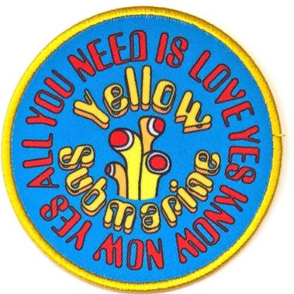 Picture of The Beatles Woven Patch: Yellow Submarine AYNIL Circle (Standard) 