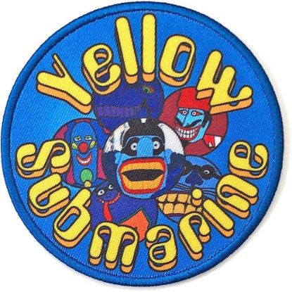 Picture of The Beatles Woven Patch: Yellow Submarine Baddies Circle (Standard) 