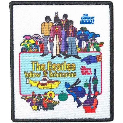 Picture of The Beatles Woven Patch: Yellow Submarine Movie Poster (Standard) 