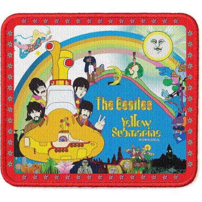 Picture of The Beatles Woven Patch: Yellow Submarine Stars Border (Standard) 