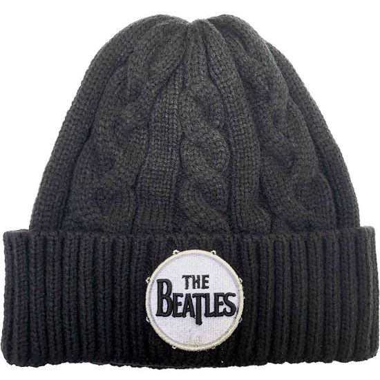 Picture of The Beatles Unisex Beanie Hat: Drum Logo (Cable Knit)