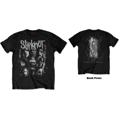 Picture of Slipknot Unisex T-Shirt: WANYK White Splatter Back Print