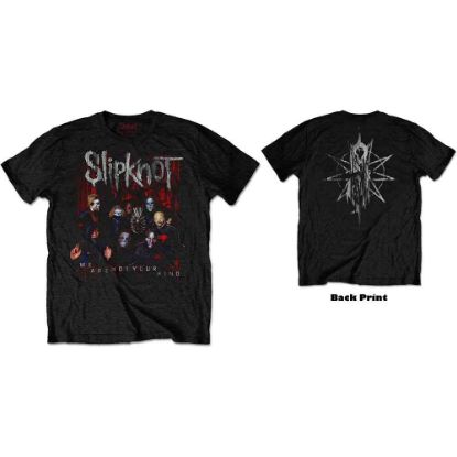 Picture of Slipknot Unisex T-Shirt: WANYK Group Photo Back Print