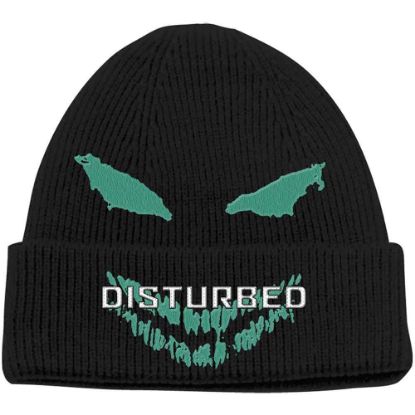 Picture of Disturbed Unisex Beanie Hat: Green Face