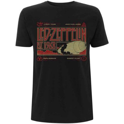 Picture of Led Zeppelin Unisex T-Shirt: Zeppelin & Smoke