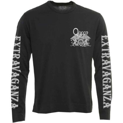 Picture of Queen Unisex Long Sleeve T-Shirt: Extravaganza Sleeve Print