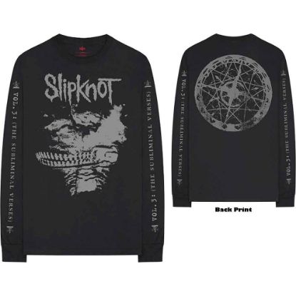 Picture of Slipknot Unisex Long Sleeve T-Shirt: Subliminal Verses Back & Sleeve Print