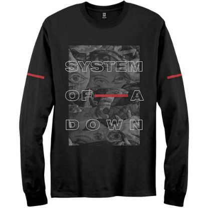 Picture of System Of A Down Unisex Long Sleeve T-Shirt: Eye Collage