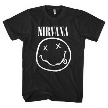 Picture of Nirvana Unisex T-Shirt: White Happy Face