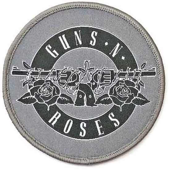 Picture of Guns N' Roses Printed Patch: White Circle Logo (Standard) 