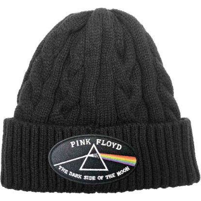 Picture of Pink Floyd Unisex Beanie Hat: The Dark Side of the Moon Black Border (Cable Knit)