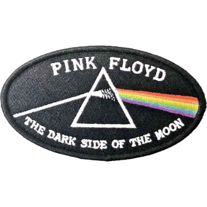 Picture of Pink Floyd Woven Patch: Dark Side of the Moon Oval Black Border (Standard) 