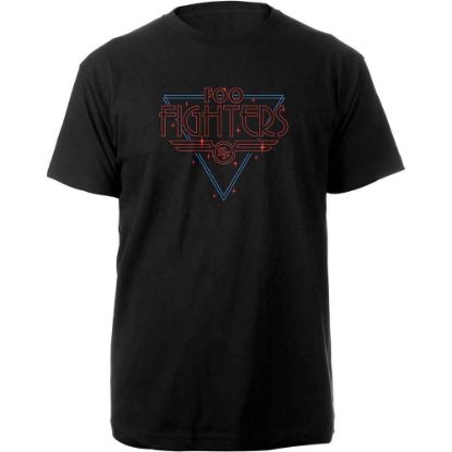 Picture of Foo Fighters Unisex T-Shirt: Black Disco Outline