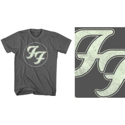 Picture of Foo Fighters Unisex T-Shirt: Gold FF Logo