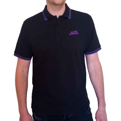 Picture of Black Sabbath Unisex Polo Shirt: Wavy Logo