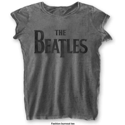 Picture of The Beatles Ladies Burnout T-Shirt: Drop T Logo (XX-Large)