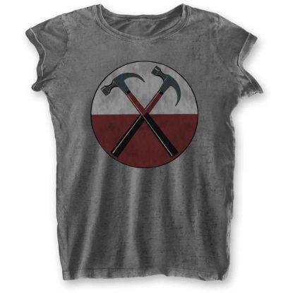Picture of Pink Floyd Ladies Burnout T-Shirt: The Wall Hammers