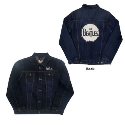 Picture of The Beatles Unisex Denim Jacket: Drum Logo Back Print