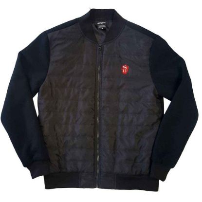 Picture of The Rolling Stones Unisex Quilted Jacket: Classic Tongue