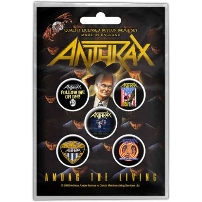 Picture of Anthrax Button Badge Pack: Among the Living