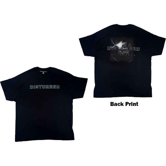 Picture of Disturbed Unisex T-Shirt: I Am A Disturbed One Back Print