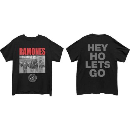 Picture of Ramones Unisex T-Shirt: Cage Photo Back Print