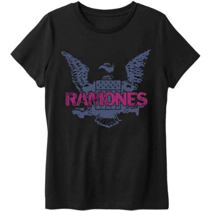Picture of Ramones Unisex T-Shirt: Purple Eagle