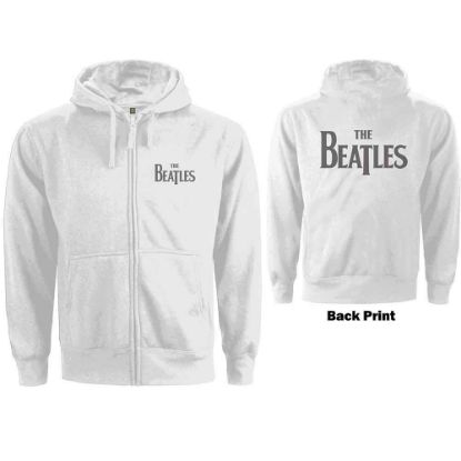 Picture of The Beatles Ladies Zipped Hoodie: Drop T Logo Back Print