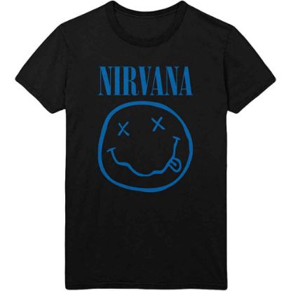 Picture of Nirvana Unisex T-Shirt: Blue Happy Face