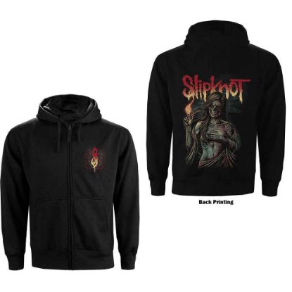 Picture of Slipknot Unisex Zipped Hoodie: Burn Me Away Back Print