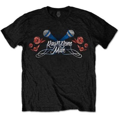 Picture of Rag'n'Bone Man Unisex T-Shirt: Mics & Roses