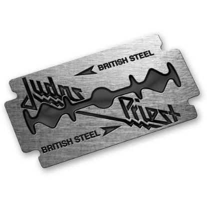 Picture of Judas Priest Pin Badge: British Steel (Enamel In-Fill)