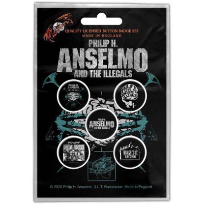 Picture of Philip H. Anselmo & The Illegals Button Badge Pack: Brain