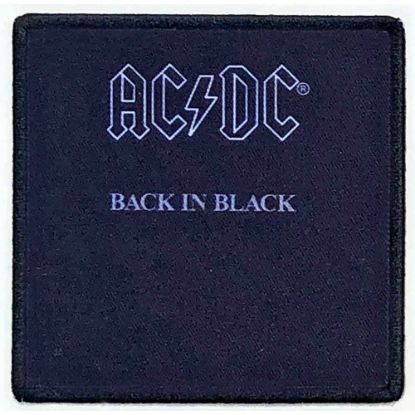 Picture of AC/DC Printed Patch: Back In Black (Standard) 