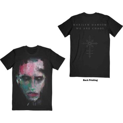 Picture of Marilyn Manson Unisex T-Shirt: We Are Chaos Back Print