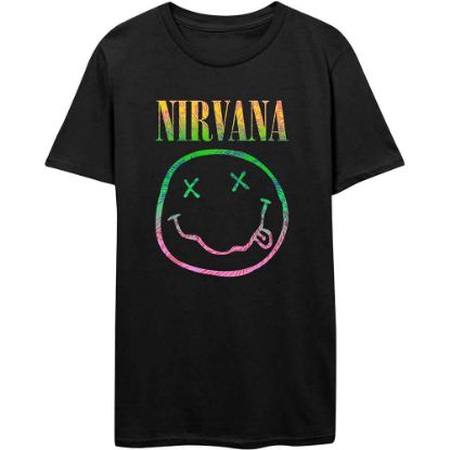 Picture of Nirvana Unisex T-Shirt: Sorbet Ray Happy Face