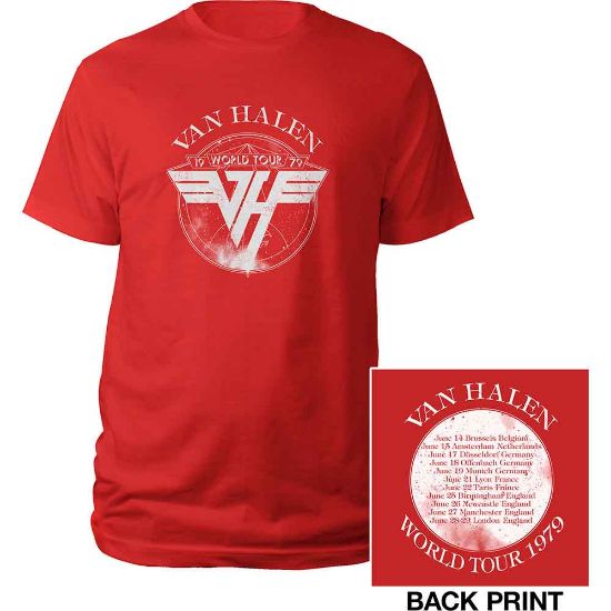 Picture of Van Halen Unisex T-Shirt: 1979 Tour Back Print