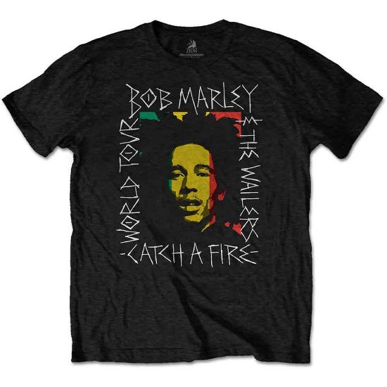 Picture of Bob Marley Unisex T-Shirt: Rasta Scratch