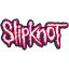 Picture of Slipknot Woven Patch: Cut-Out Logo Red Border (Standard) 