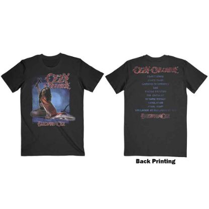 Picture of Ozzy Osbourne Unisex T-Shirt: Blizzard of Ozz Track list Back Print