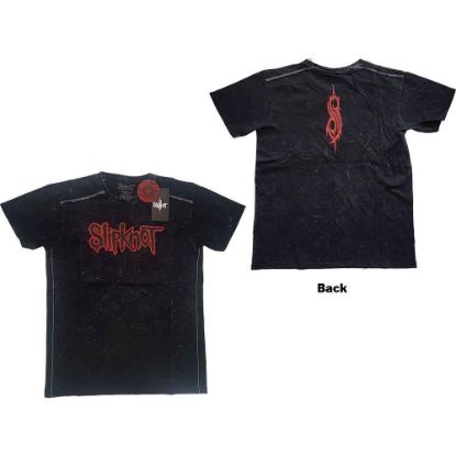 Picture of Slipknot Unisex T-Shirt: Logo Wash Collection & Back Print