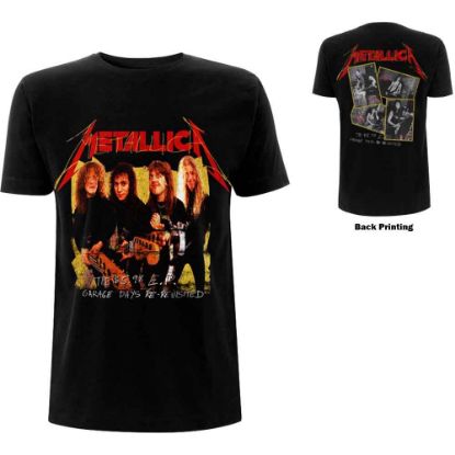 Picture of Metallica Unisex T-Shirt: Garage Photo Yellow Back Print