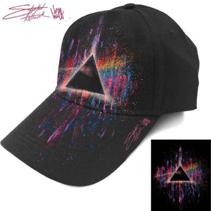 Picture of Pink Floyd Unisex Baseball Cap: Dark Side of the Moon Pink Splatter