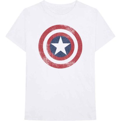 Picture of Marvel Comics Unisex T-Shirt: Captain America Distressed Shield