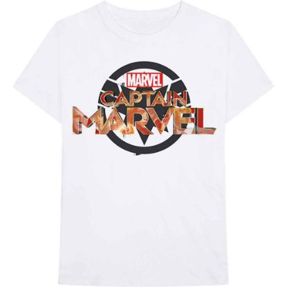 Picture of Marvel Comics Unisex T-Shirt: Captain Marvel New Logo
