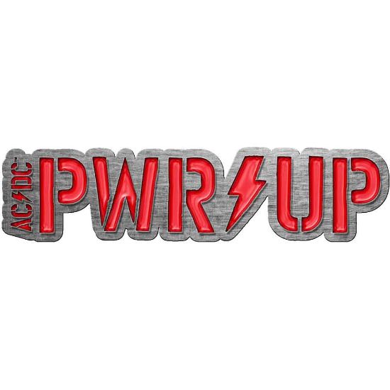 Picture of AC/DC Pin Badge: PWR-UP (Enamel In-Fill)