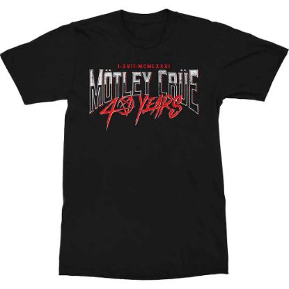 Picture of Motley Crue Unisex T-Shirt: 40 Years